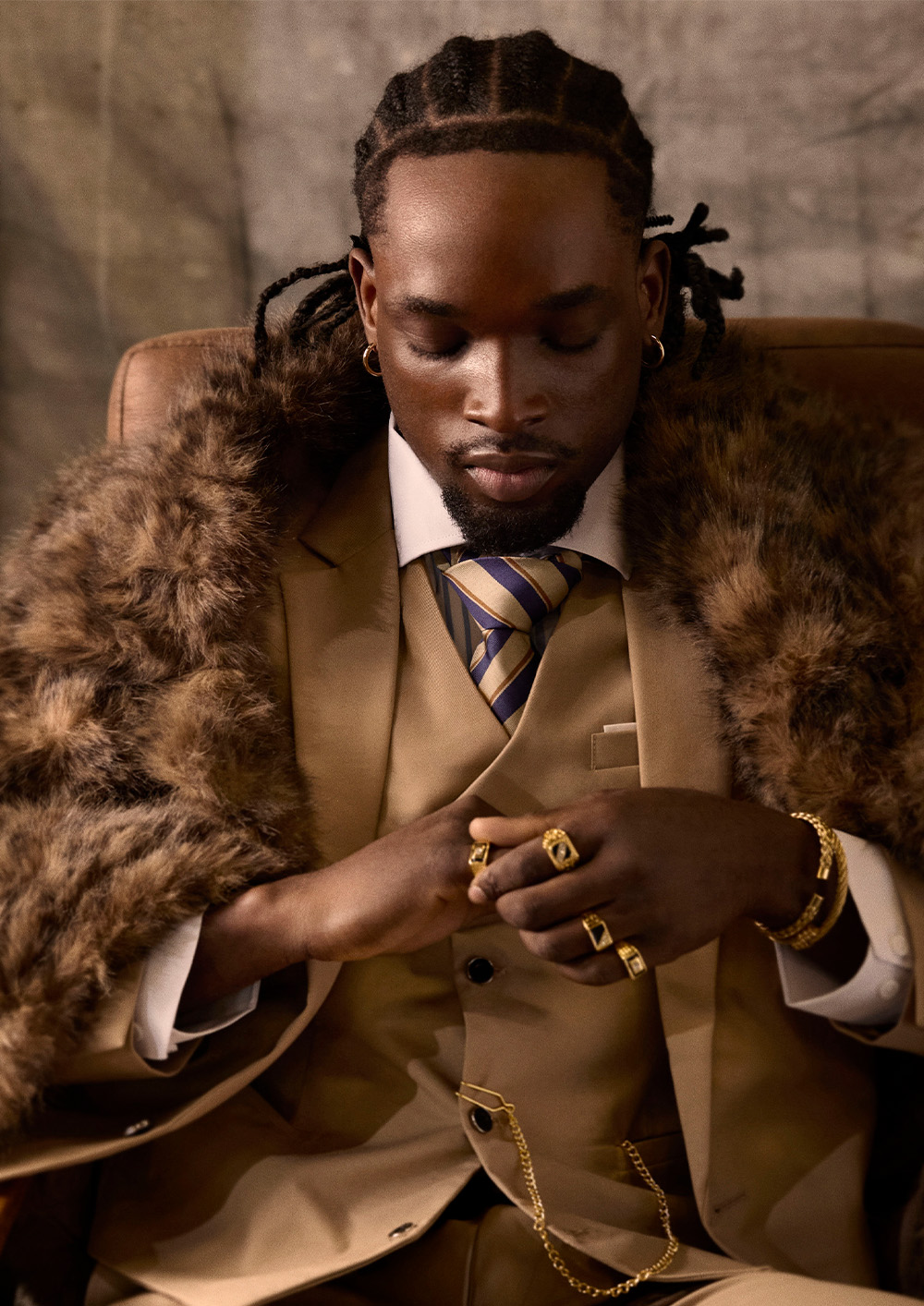 Black Cornrows and Twists – Sara Allsop – Frank Lucas 1971 Collection